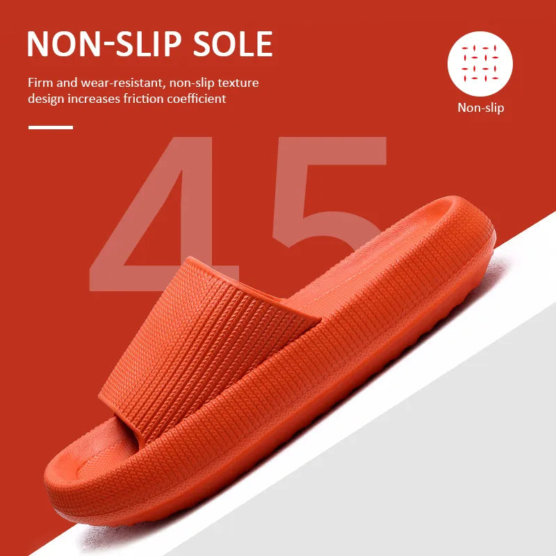Thick Platform Bathroom Home Slippers Women Fashion Soft Sole EVA Indoor Slides Woman Sandals 2023 Summer Non-slip Flip Flops App Casa