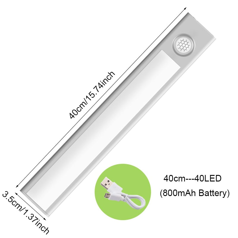 Lâmpada Com Sensor de Movimentos Para Armários - USB
