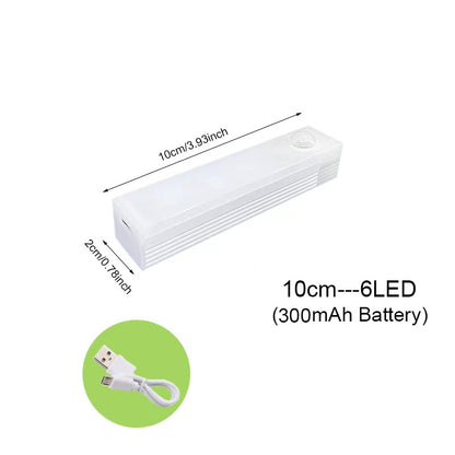 Luz de sensor de movimento sem fio LED - Para Camas e Escadas USB